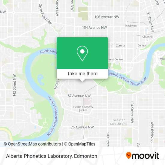 Alberta Phonetics Laboratory map