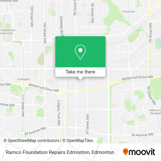 Ramco Foundation Repairs Edmonton map