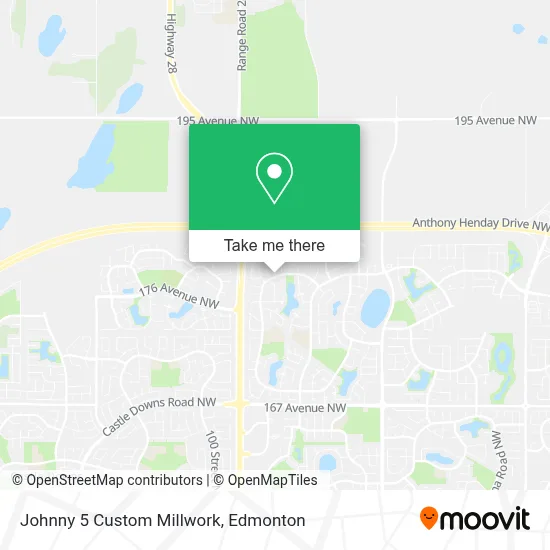 Johnny 5 Custom Millwork map