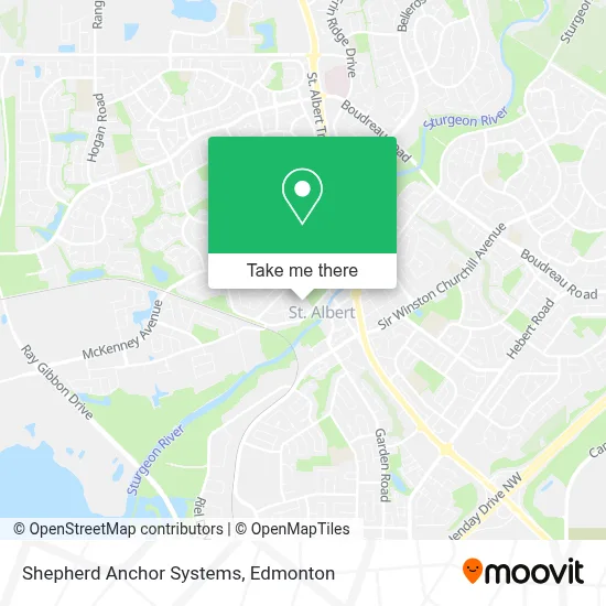 Shepherd Anchor Systems map