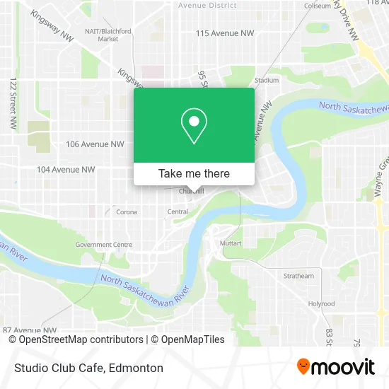 Studio Club Cafe map