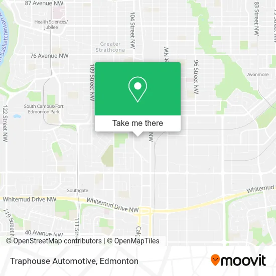 Traphouse Automotive map