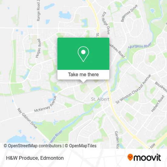 H&W Produce map