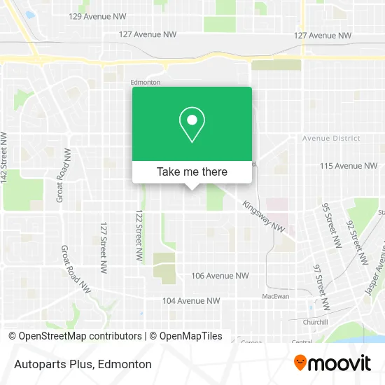 Autoparts Plus map