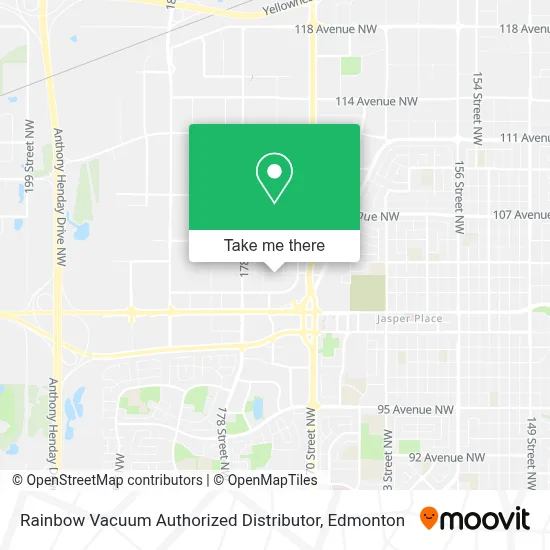 Rainbow Vacuum Authorized Distributor map