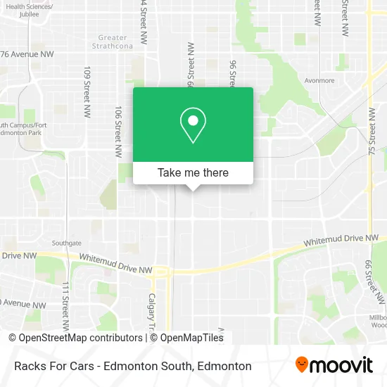 Racks For Cars - Edmonton South plan