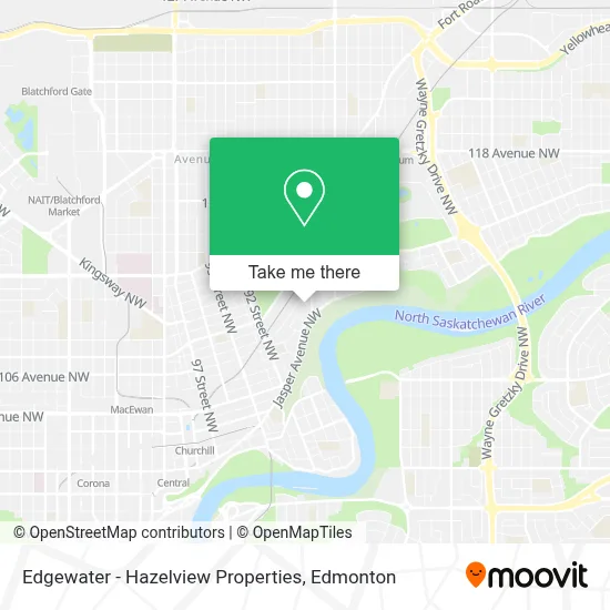 Edgewater - Hazelview Properties map