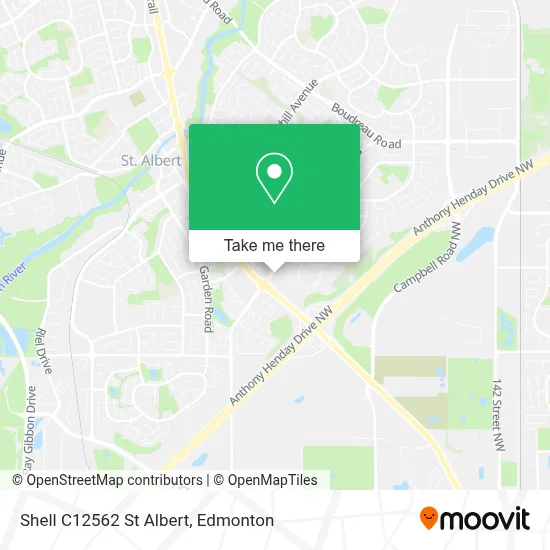 Shell C12562 St Albert map