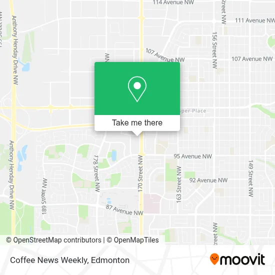 Coffee News Weekly map