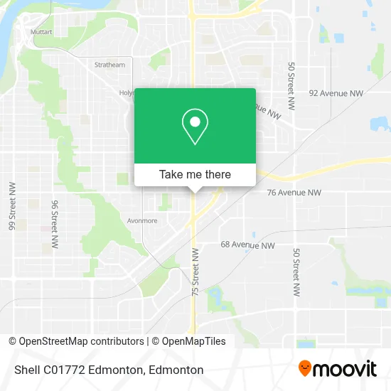 Shell C01772 Edmonton map