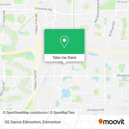 SS Dance Edmonton map