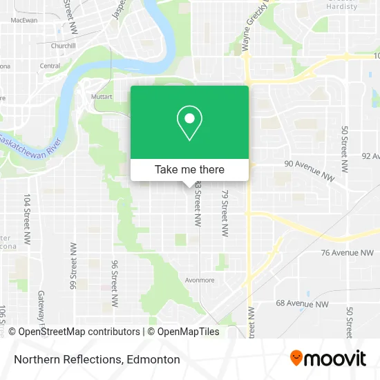 Northern Reflections map