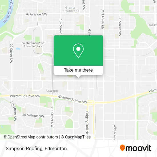 Simpson Roofing map