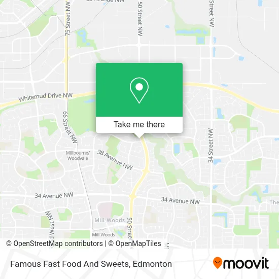 Famous Fast Food And Sweets map