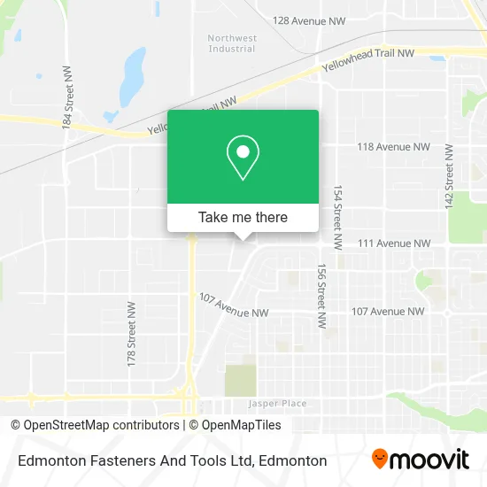 Edmonton Fasteners And Tools Ltd map
