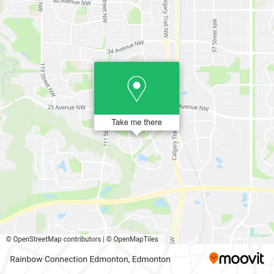Rainbow Connection Edmonton map