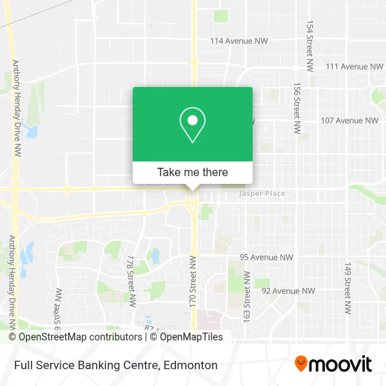 Full Service Banking Centre map