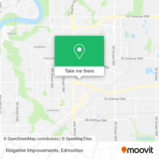 Ridgeline Improvements map