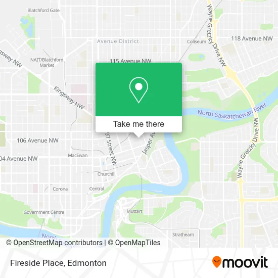 Fireside Place map