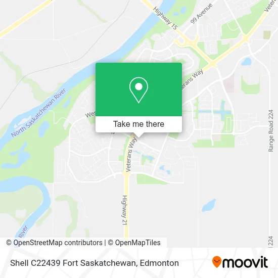 Shell C22439 Fort Saskatchewan map