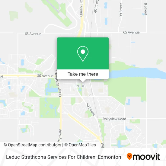Leduc Strathcona Services For Children map