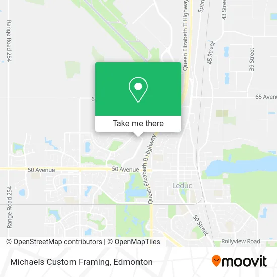 Michaels Custom Framing map