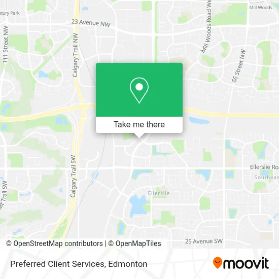 Preferred Client Services map