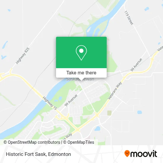 Historic Fort Sask map