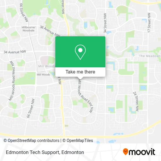 Edmonton Tech Support map