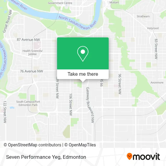 Seven Performance Yeg map