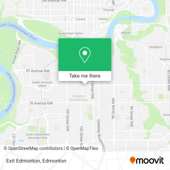 Exit Edmonton map