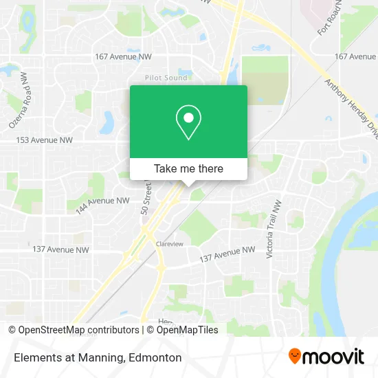 Elements at Manning map