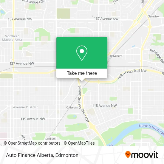 Auto Finance Alberta map
