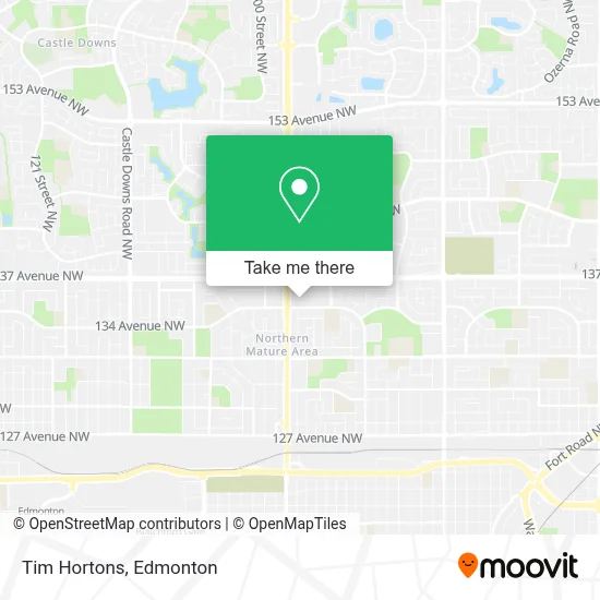 Tim Hortons map