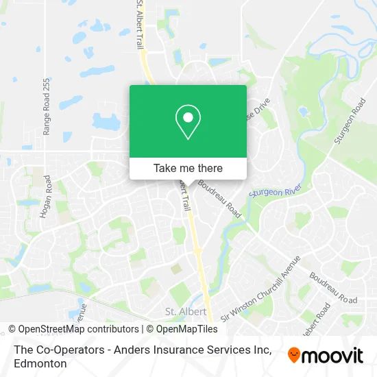 The Co-Operators - Anders Insurance Services Inc map