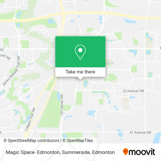 Magic Space- Edmonton, Summerside map