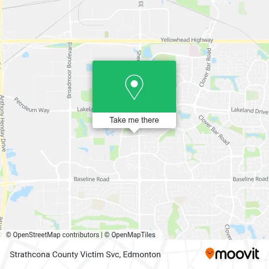 Strathcona County Victim Svc map