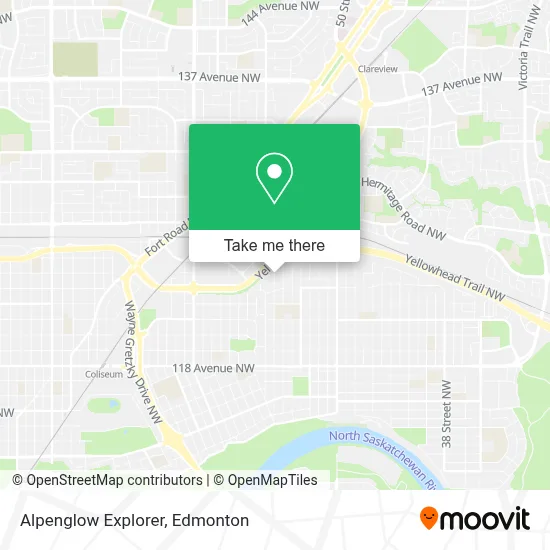Alpenglow Explorer map