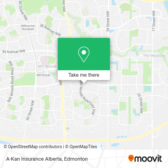 A-Kan Insurance Alberta map