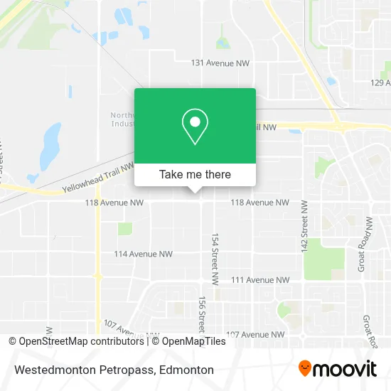 Westedmonton Petropass map