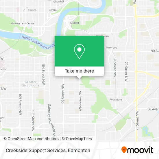 Creekside Support Services map