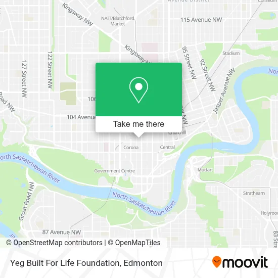 Yeg Built For Life Foundation map