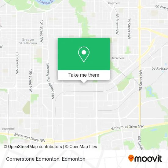 Cornerstone Edmonton map