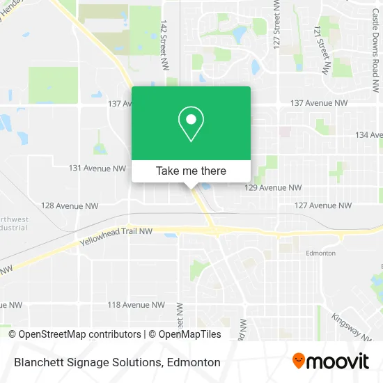 Blanchett Signage Solutions map