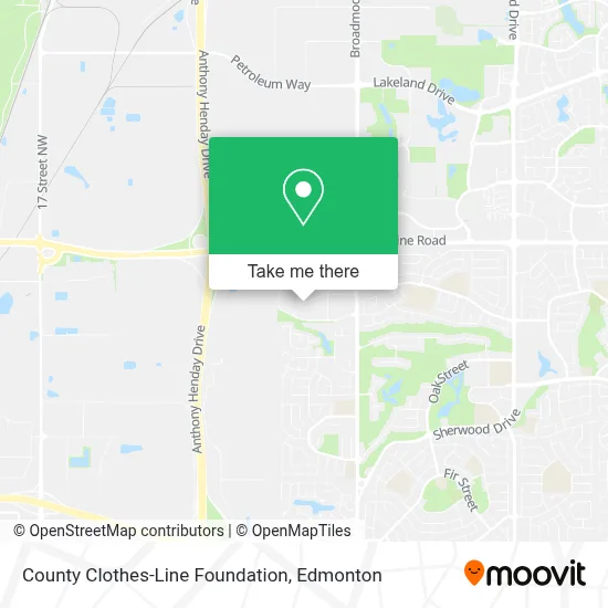 County Clothes-Line Foundation map