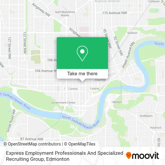 Express Employment Professionals And Specialized Recruiting Group map