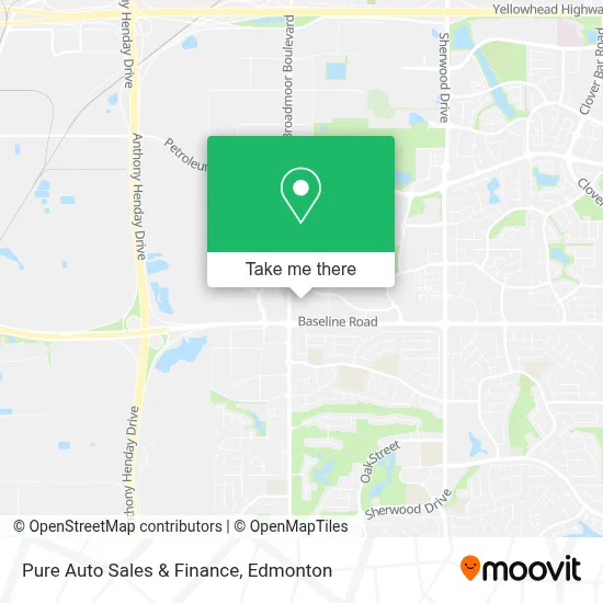 Pure Auto Sales & Finance map