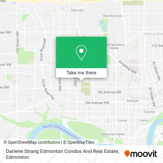 Darlene Strang  Edmonton Condos And Real Estate map