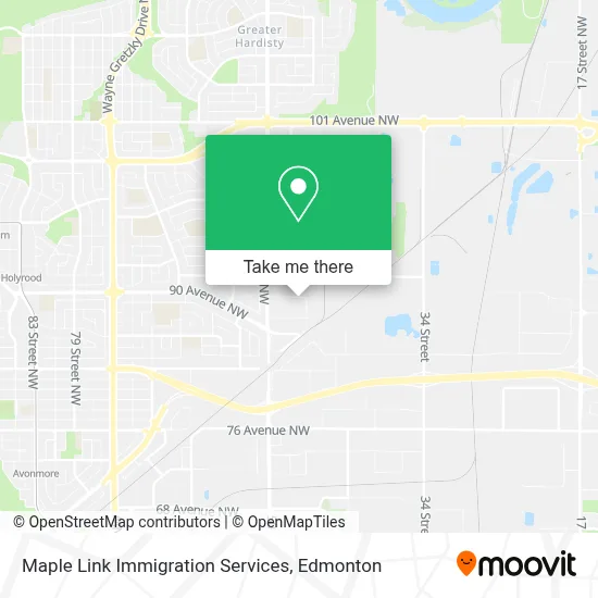 Maple Link Immigration Services map