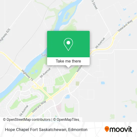 Hope Chapel Fort Saskatchewan map